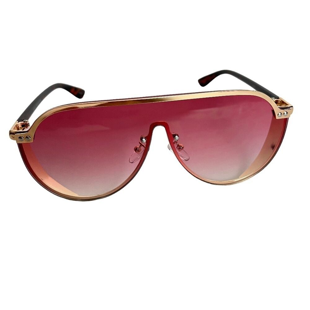 SUNGLASSES Pink Rose Gold Sun Glasses Fashion Vacation Summer Beach Pool